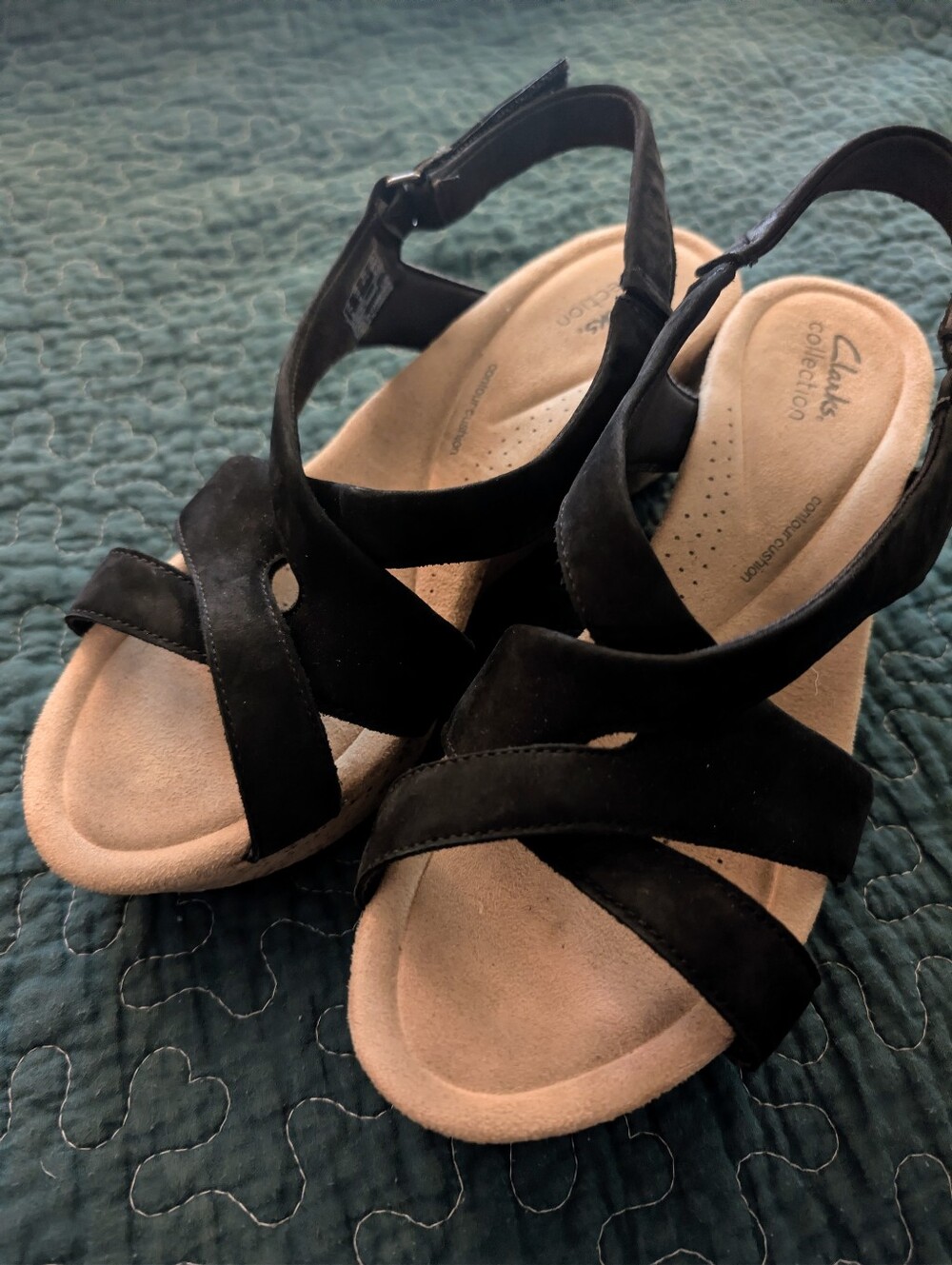 Clark's Collection Black Sandals